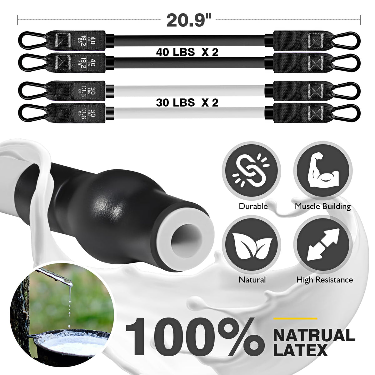 Pilates Bar Kit with Resistance Bands, Adjustable Pink Workout Set