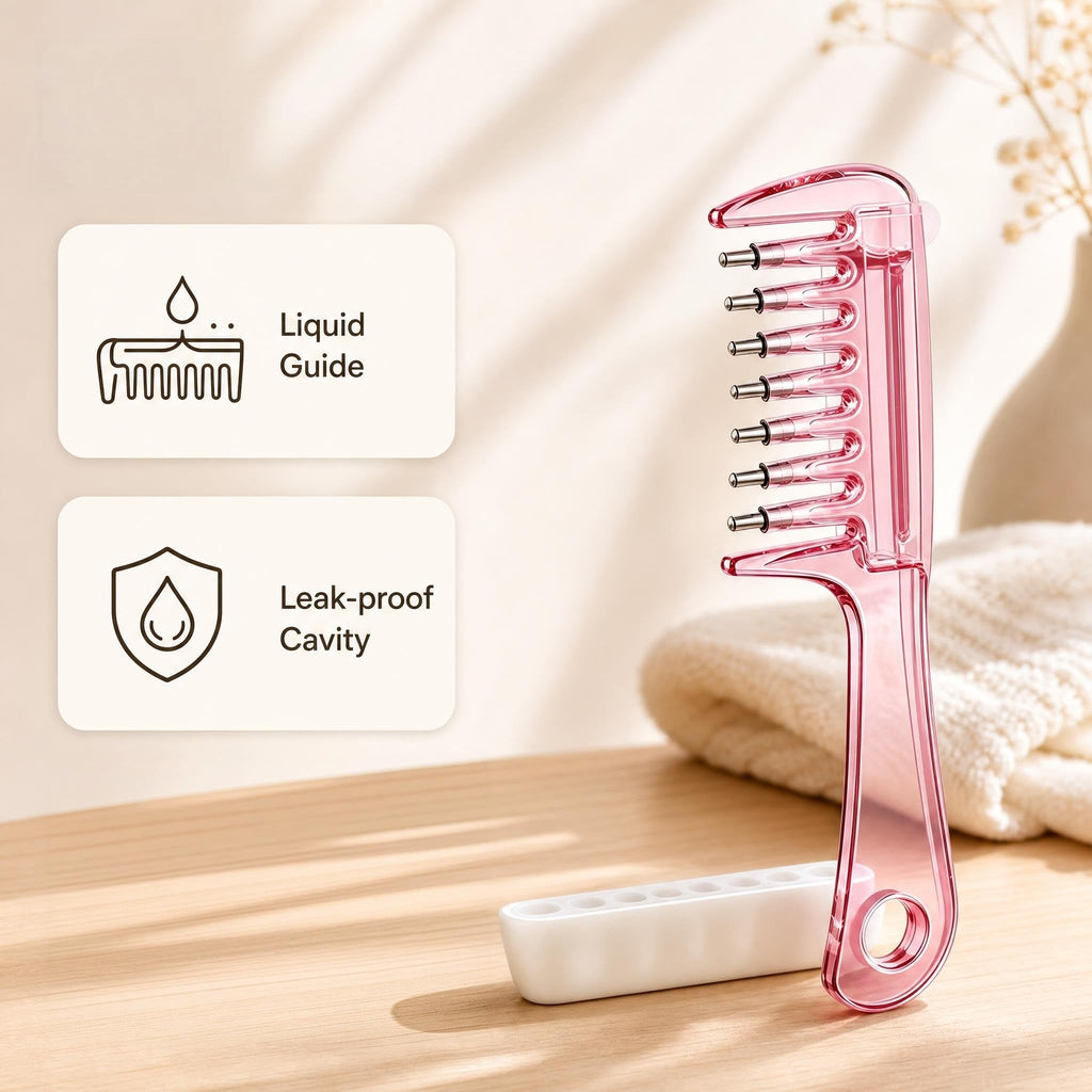 Scalp Hair Oil Applicator Comb,Oil Dispensing Hair Brush for Hair Care