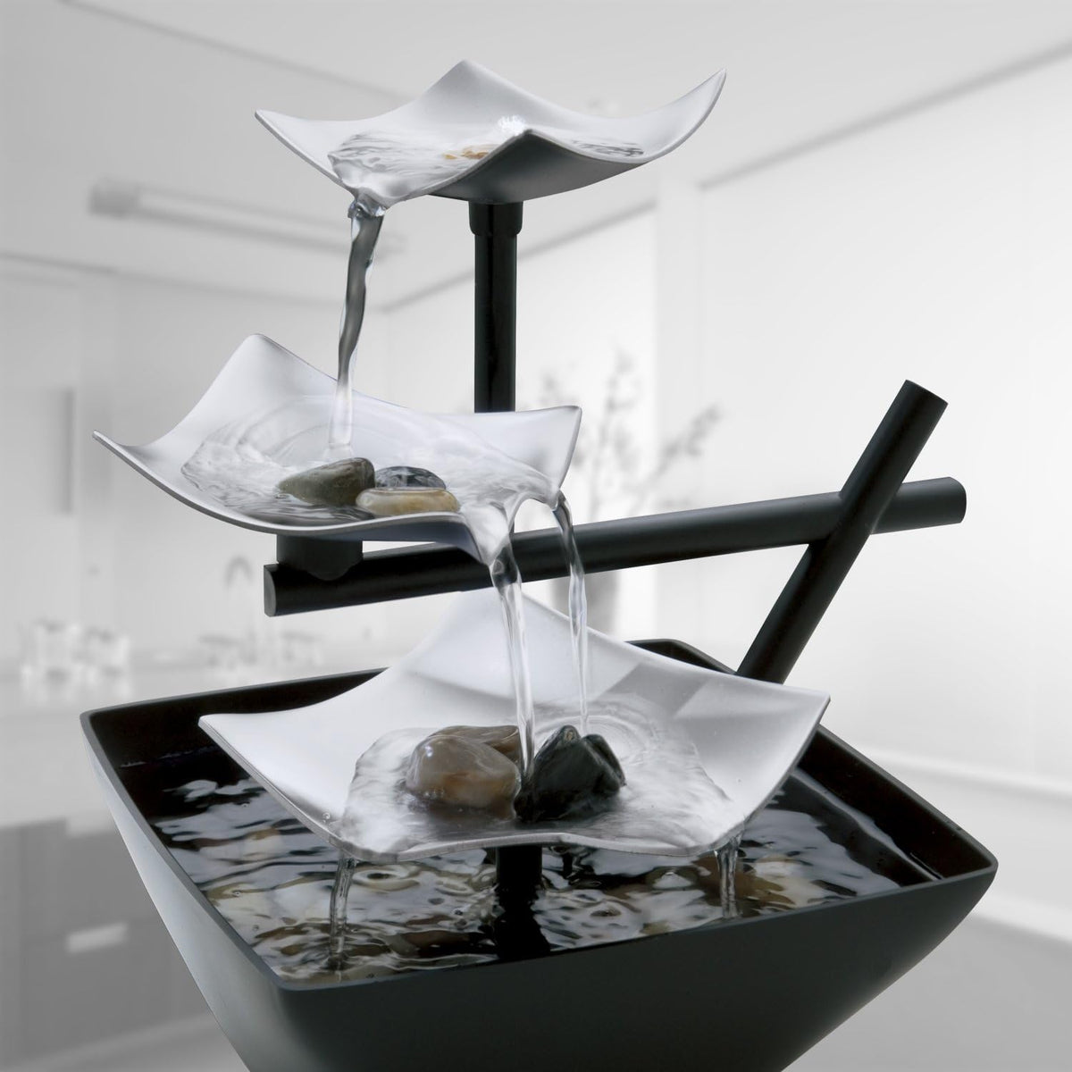 Homedics Tabletop Water Fountain, Home Décor Soothing Sound Machine