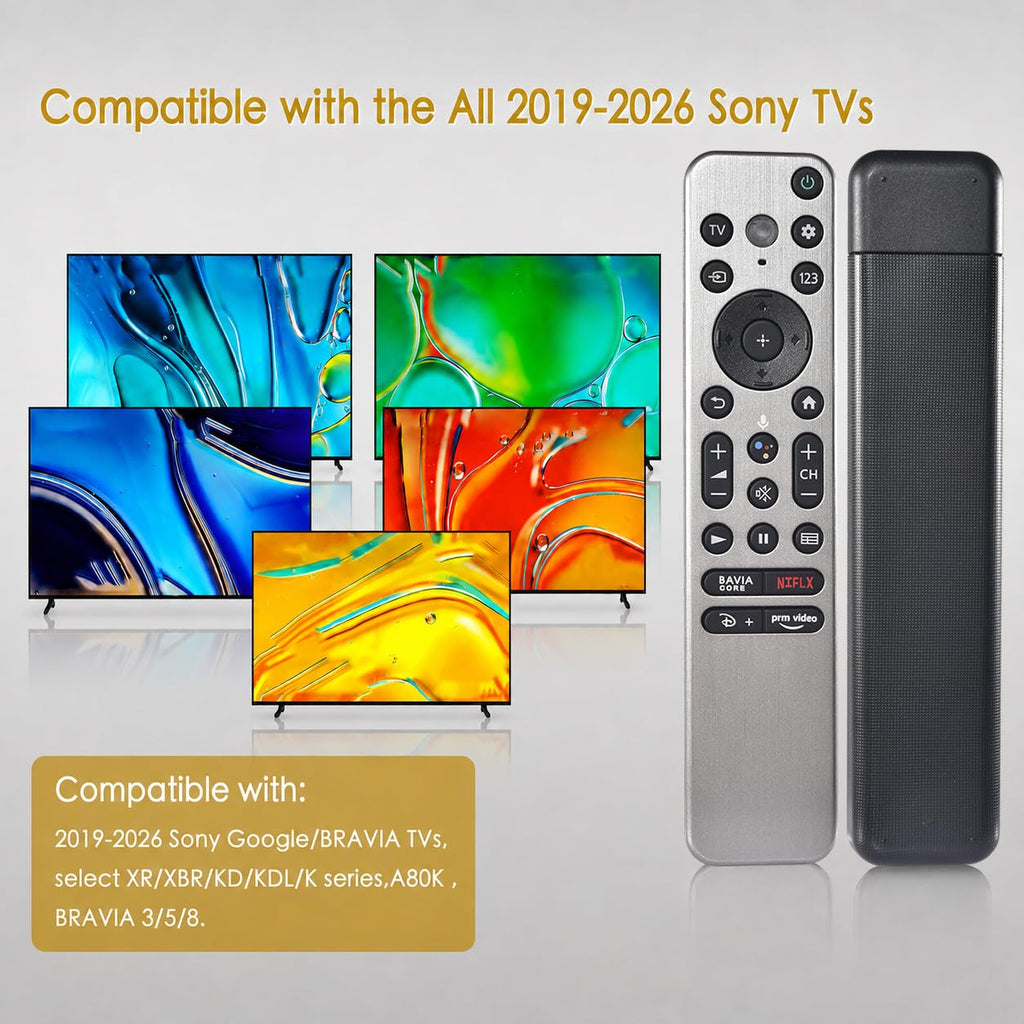 Replacement for Sony Remote,for All 2019-2026 Bravia Smart TV Voice Control