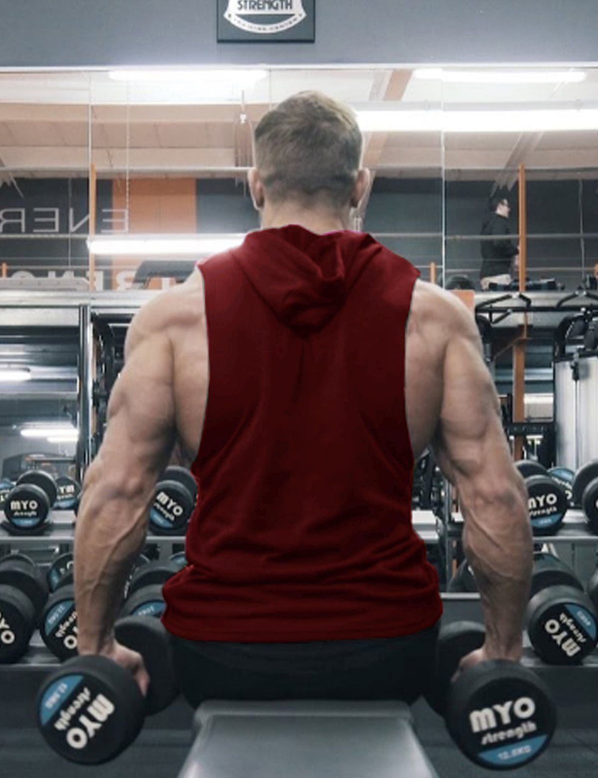 COOFANDY Men's Workout Hooded Tank Tops Bodybuilding Muscle Cut Off T Shirt Sleeveless Gym Hoodies