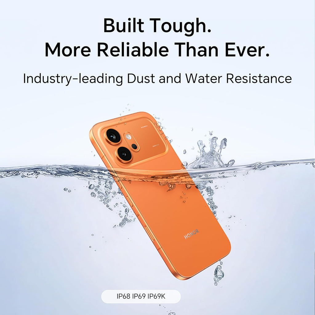HONOR 600 Dual-SIM 256GB ROM + 8GB RAM (GSM Only | No CDMA) Factory Unlocked 5G Smartphone (Orange) - International Version