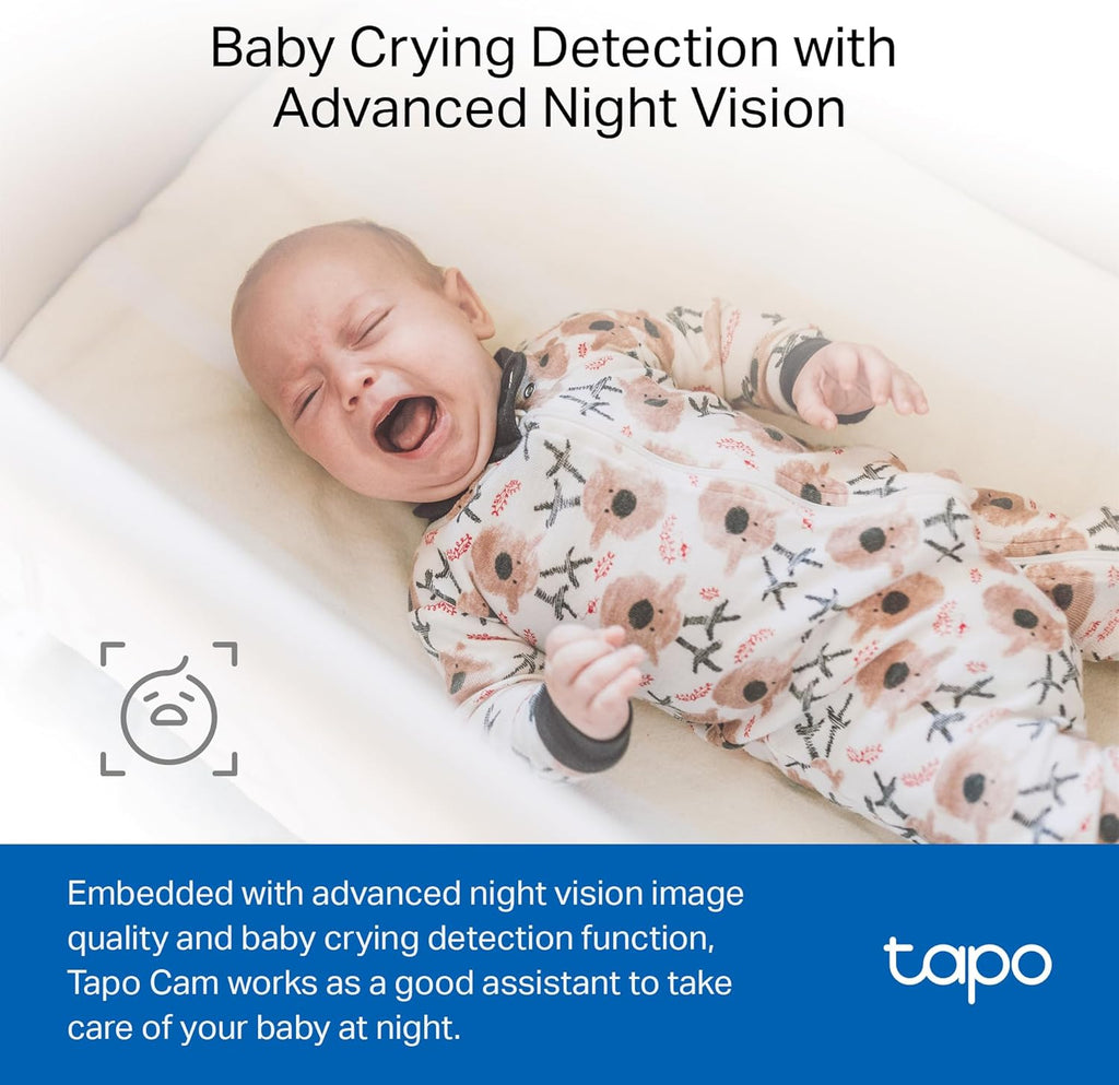 Tapo 1080P Indoor Security Camera, Baby Monitor, Dog Camera, C100(4-Pack)