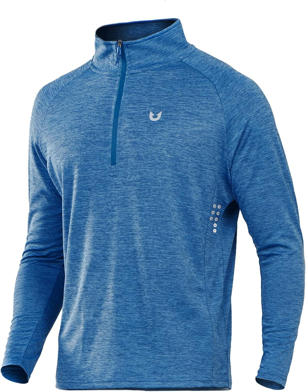 NORTHYARD Men's Quarter Zip Pullover Athletic Running Shirts Long Sleeve
