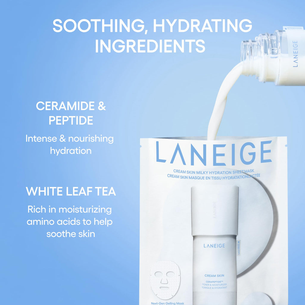 LANEIGE Cream Skin Face Hydrating Milky Toner | Korean Toner & Moisturizer