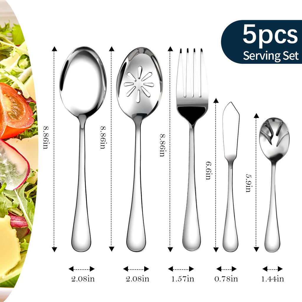 Silverware Set for 8, 40 Piece Stainless Steel Flatware Utensil Cutlery Set