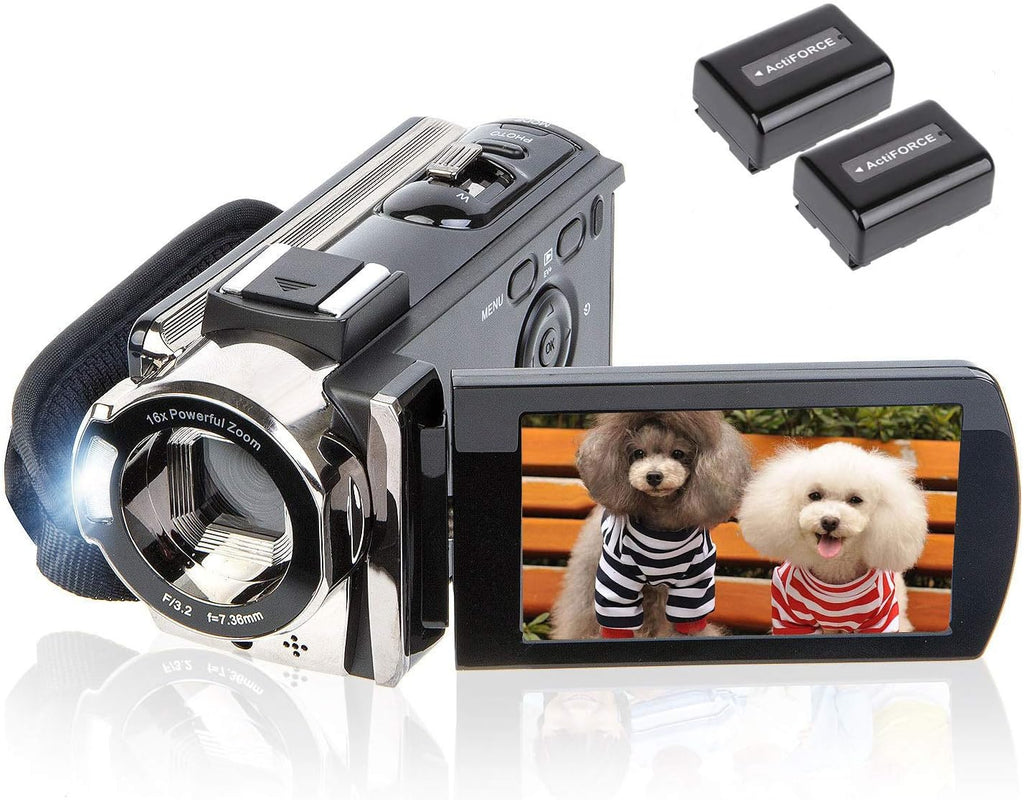 kicteck Video Camera Camcorder Digital Camera Recorder Full HD 1080P 15FPS