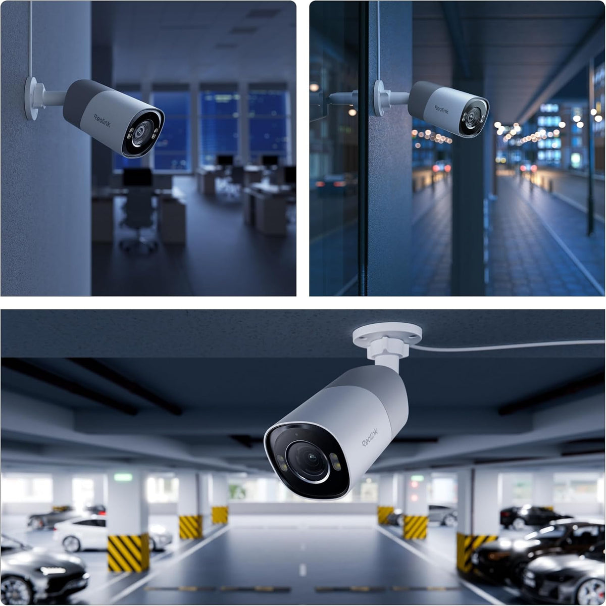 ريو لينك كاميرا مراقبة سلكية 4K 8MP PoE للاستخدام الداخلي/الخارجي، رؤية