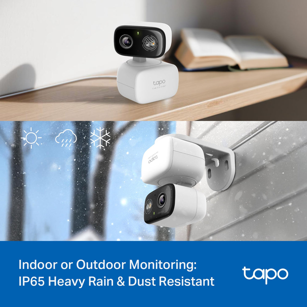 Tapo 2K Pan Tilt Security Camera for Baby Monitor, Dog Camera,C211(2-Pack)