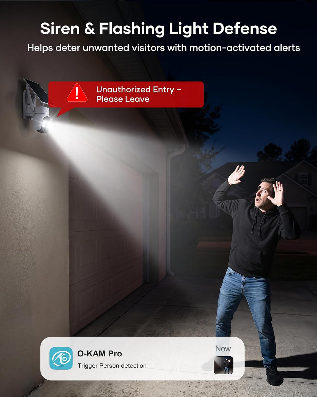 firstrend 2K QHD Solar Security Cameras Wireless Outdoor, Solar Powered