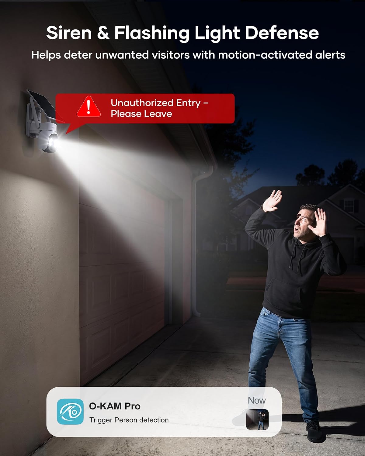 firstrend 2K QHD Solar Security Cameras Wireless Outdoor, Solar Powered