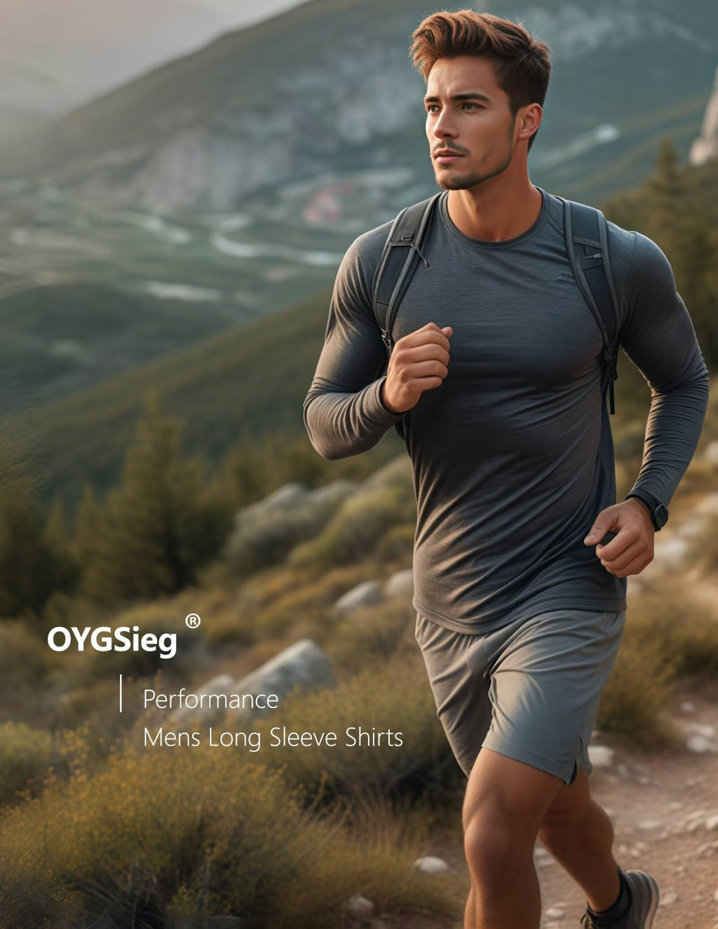 OYGSieg 6/7 Pack Men's Quick Dry Long Sleeve UPF50+ Sun Shirts