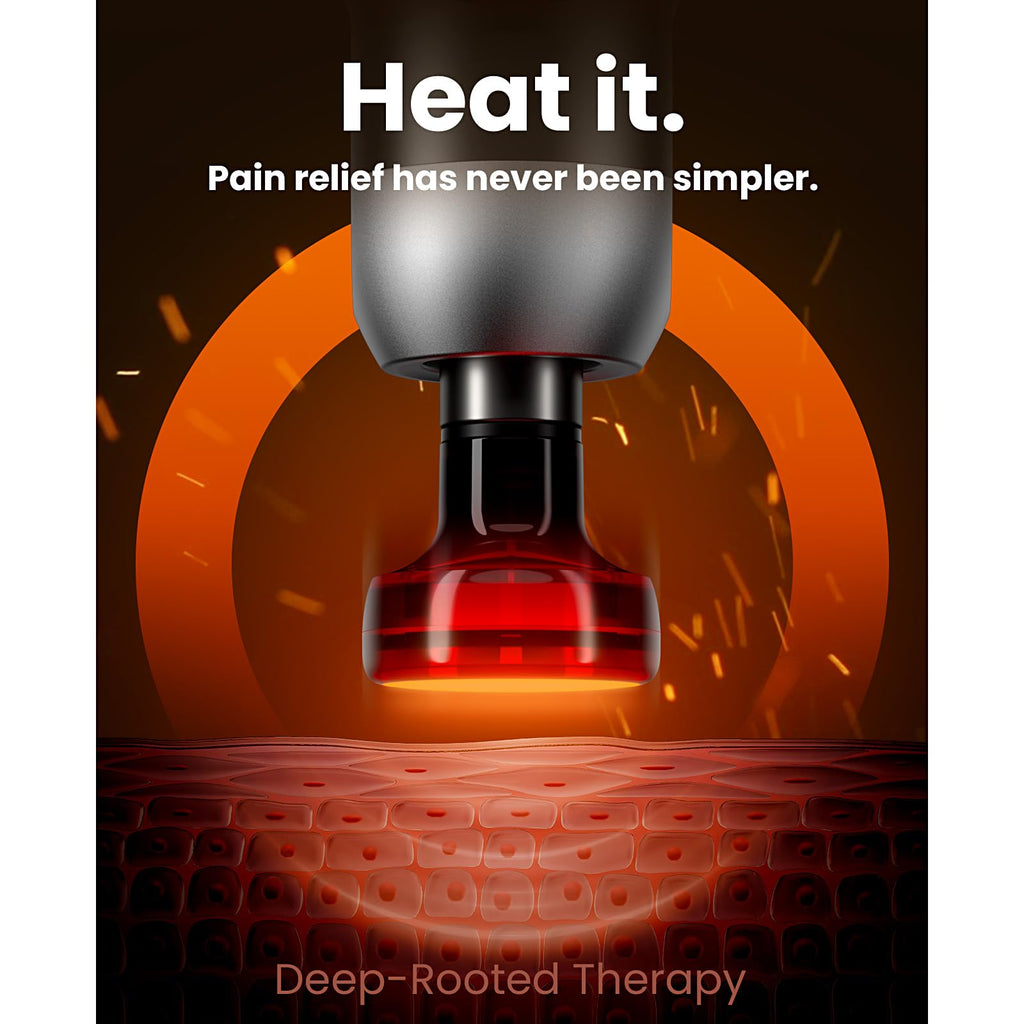 BOB AND BRAD C2 Pro Massage Gun with Heat and Cold Therapy, FSA Eligible & HSA Approved, PT-Developed Deep Tissue Back Massager for Athletes, Men & Women — Birthday & Holiday Gifts
