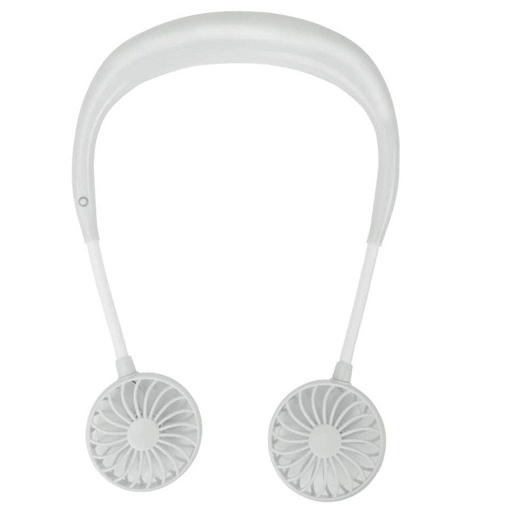 Charging portable lazy fan student desktop fan hanging neck fan - souqmart