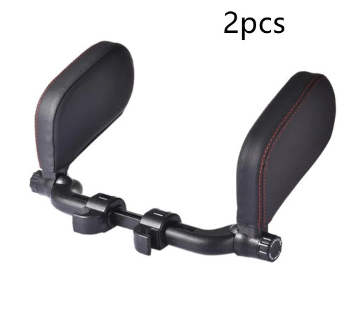 Car headrest pillow Sleep Adjustable Side Car Soft Travel Seat Headrest Auto Leather Support Neck Pillow Cushion car accessories - souqmart