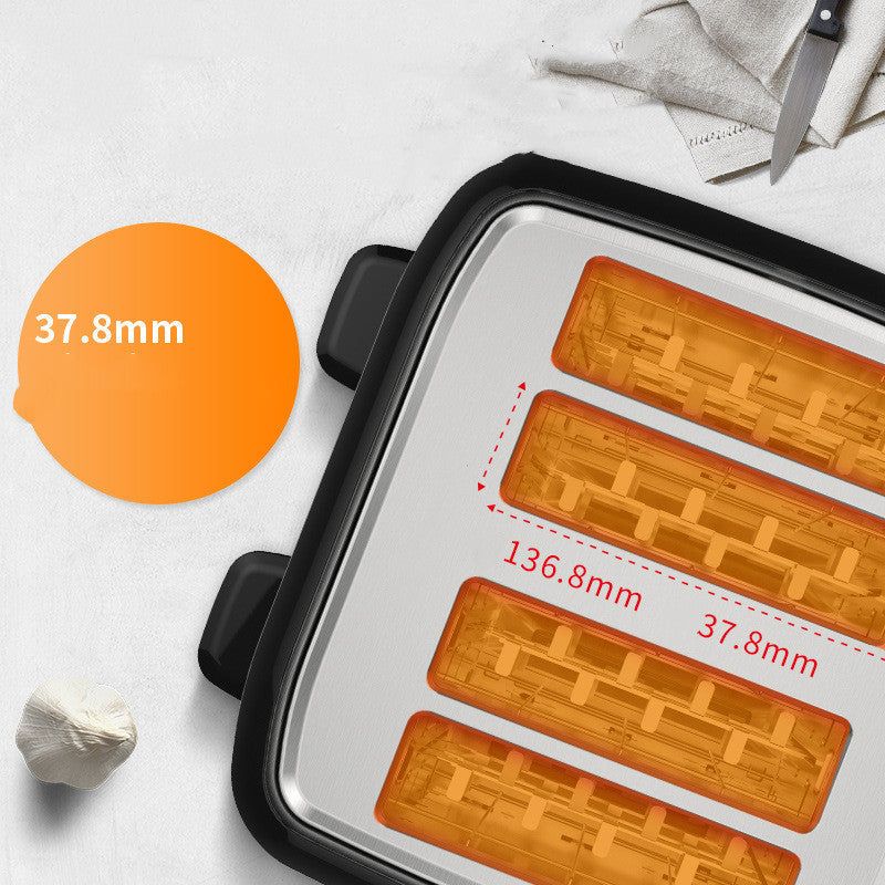 Home Automatic Multifunctional Toaster Four Slot Export - souqmart