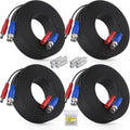 ANNKE 4 Pack 30M/100ft All-in-One Video Power Cables, BNC CCTV Camera Wire
