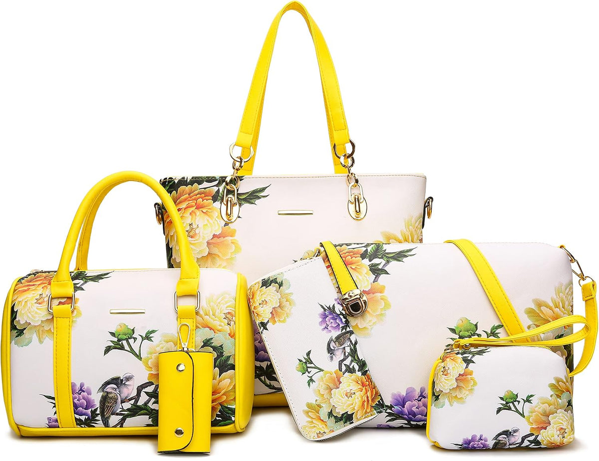 2E-youth Damen Geldbrsen und Handtaschen Set Tragetasche, Umhngetasche