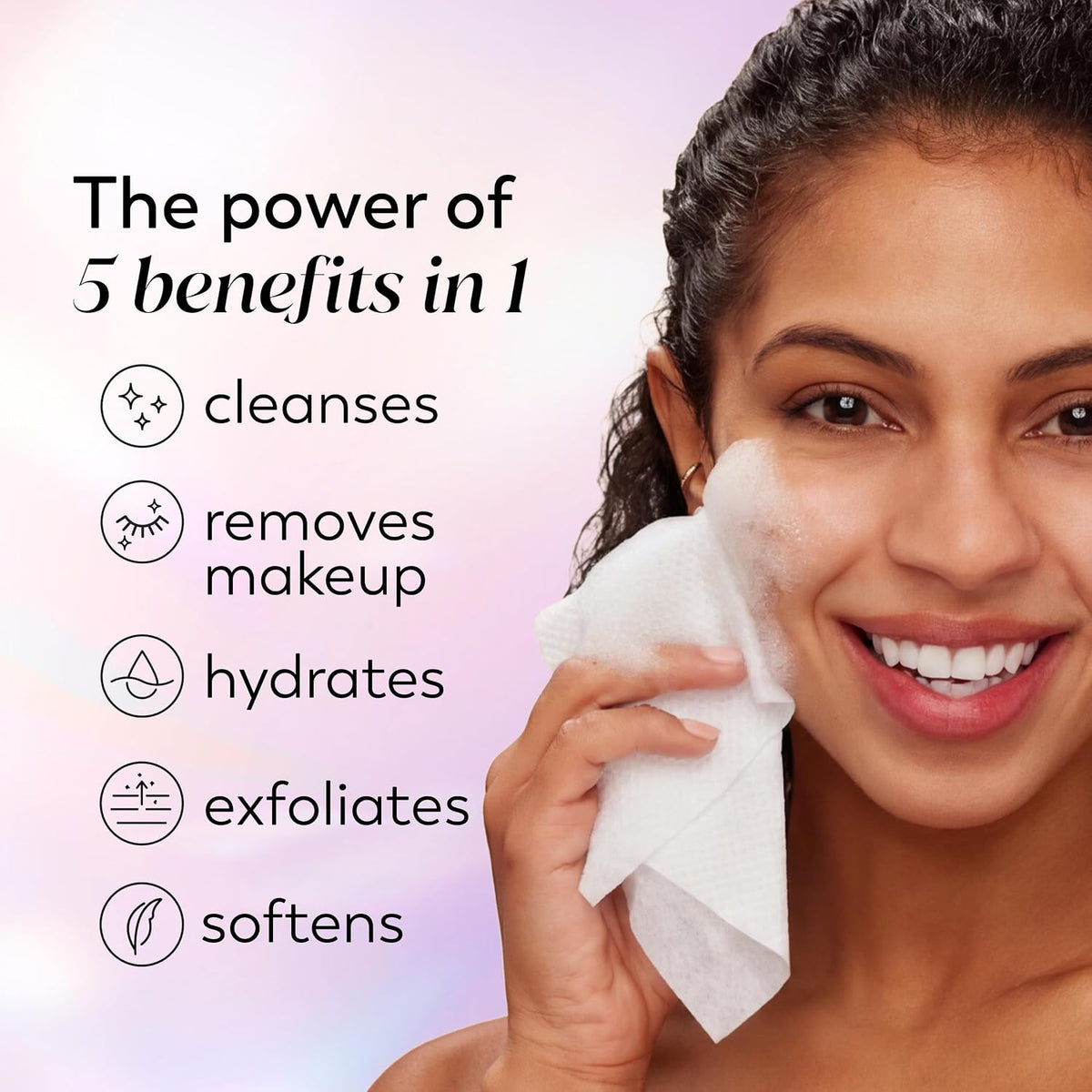 Olay Super Daily Facial Cleansing Cloths, Lathering Face Cleansing Wipes for Daily Cleanser, Single-Use Disposable Cloths (Do Not Flush), 99 Count