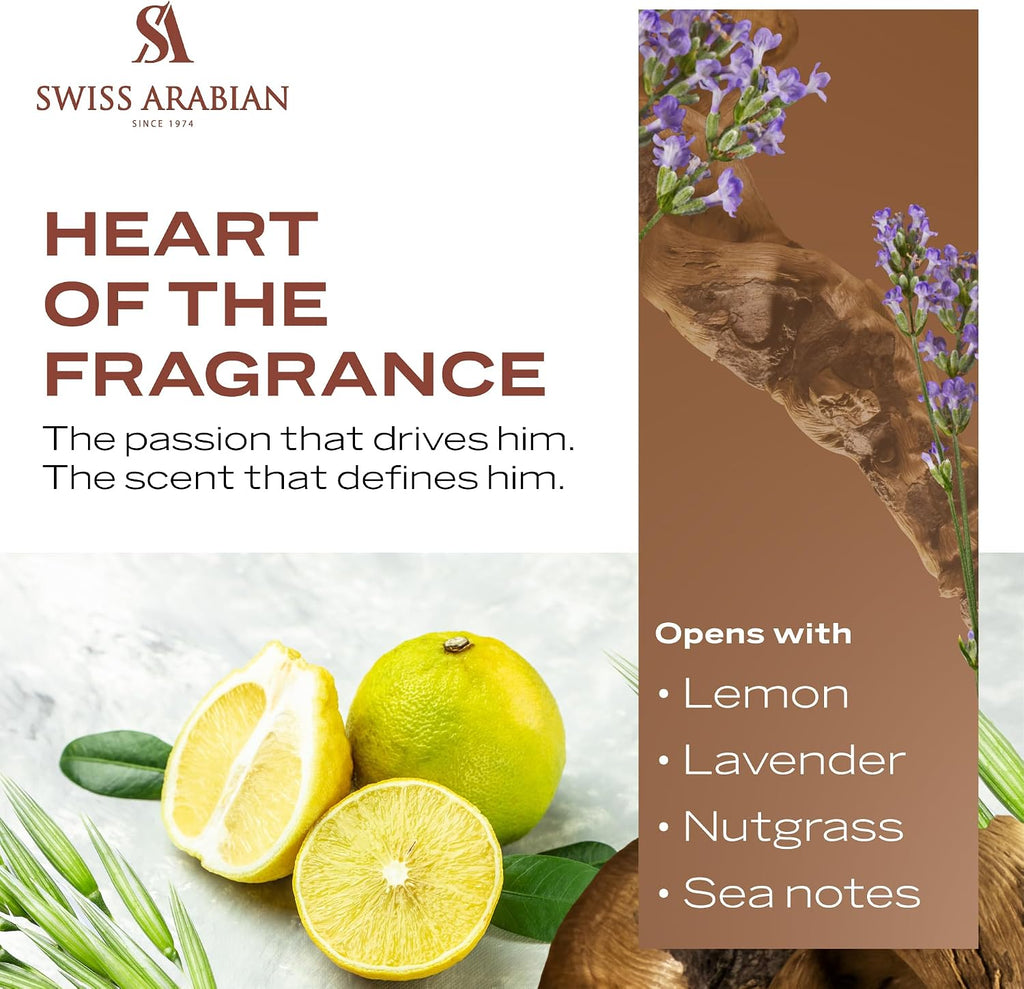 عطر شغف عود اسود للجنسين من سويس ارابيان، او دي بارفان، 75 مل
