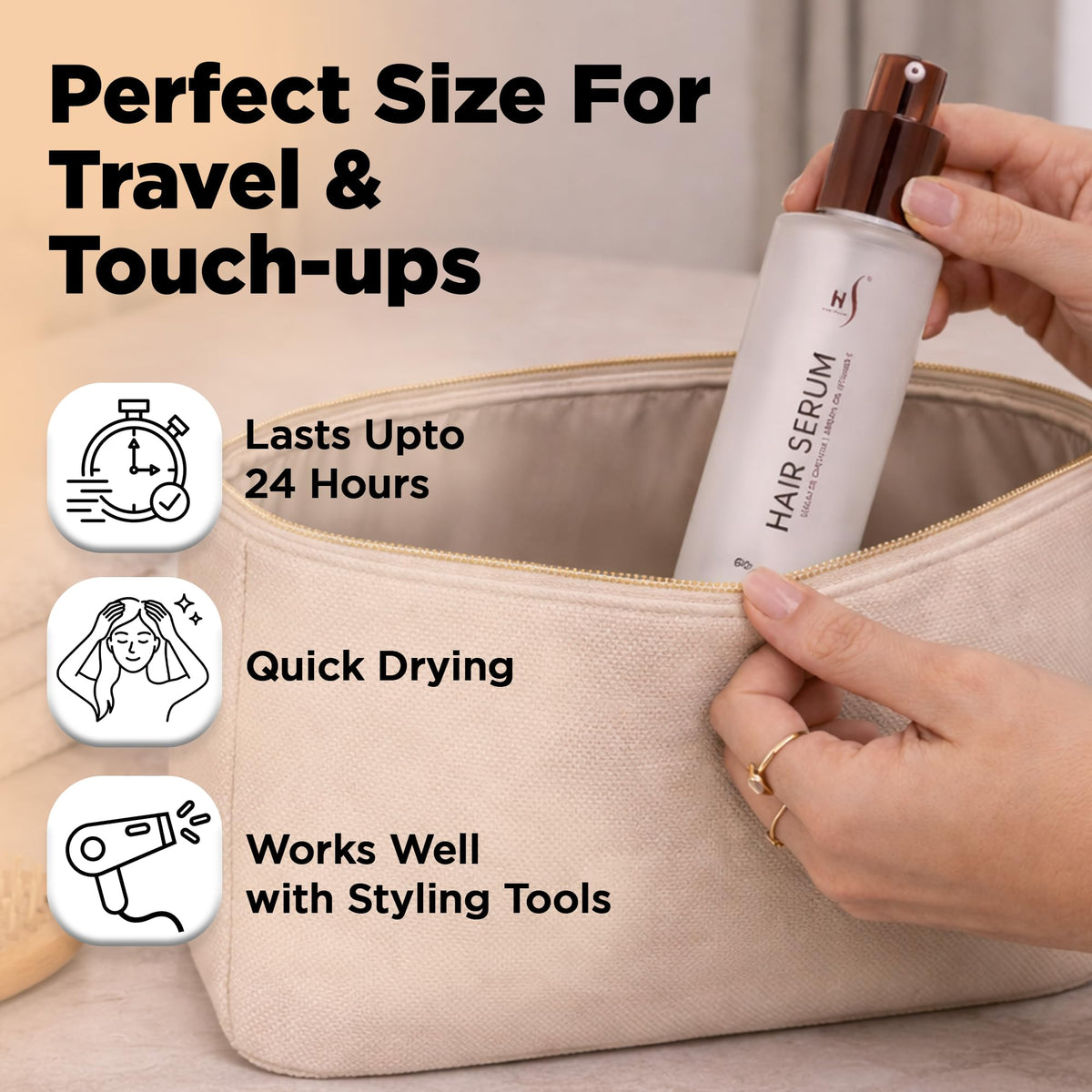 HerStyler Argan Oil Hair Serum - for Frizz, Straightening, Styling & Shine