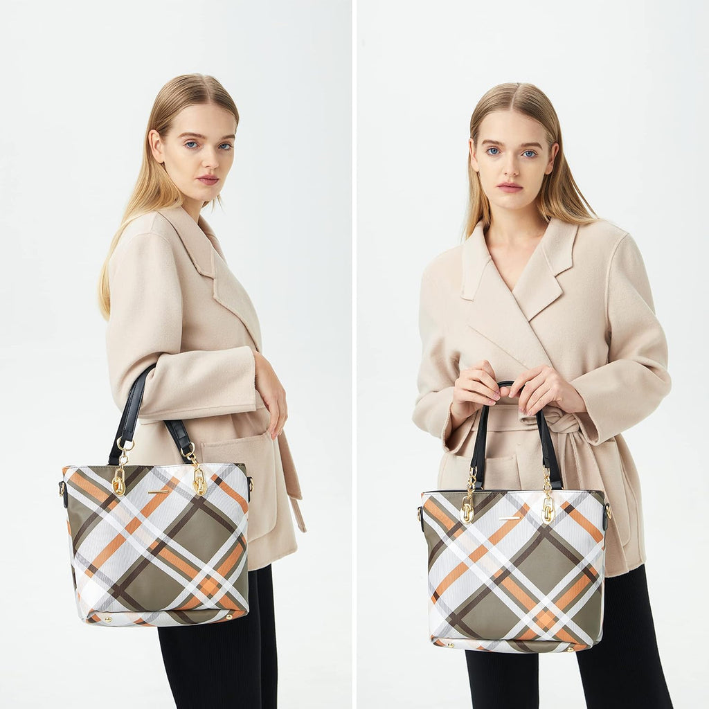 2E-youth Damen Geldbrsen und Handtaschen Set Tragetasche, Umhngetasche