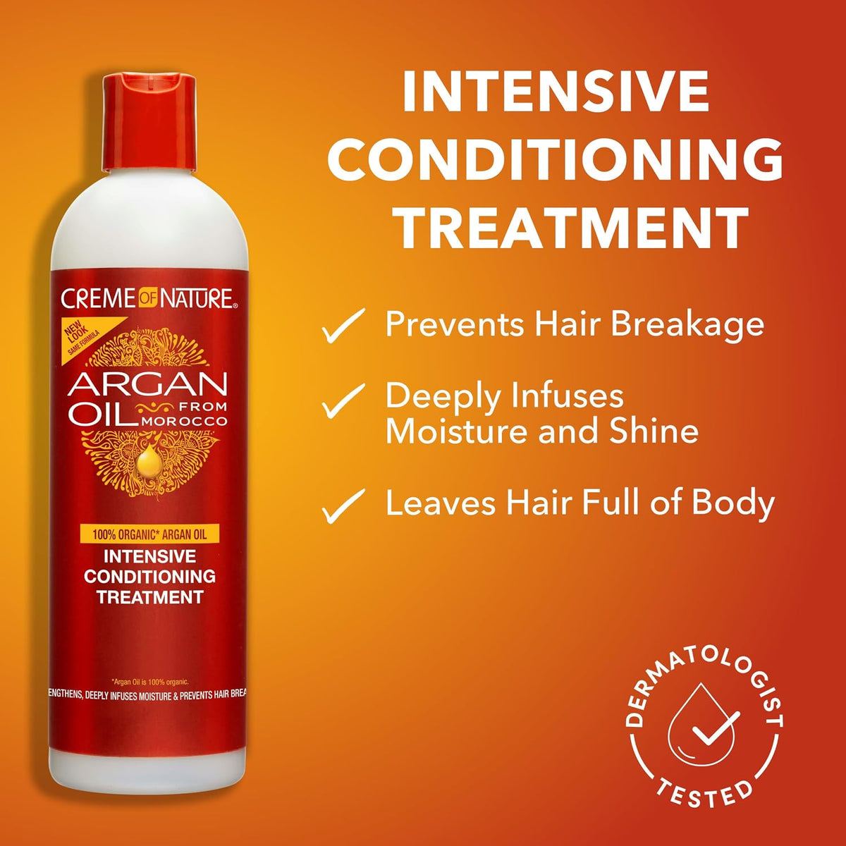 Creme of Nature Curly Hair Argan Oil Shampoo & Conditioner Set, 2-Pack