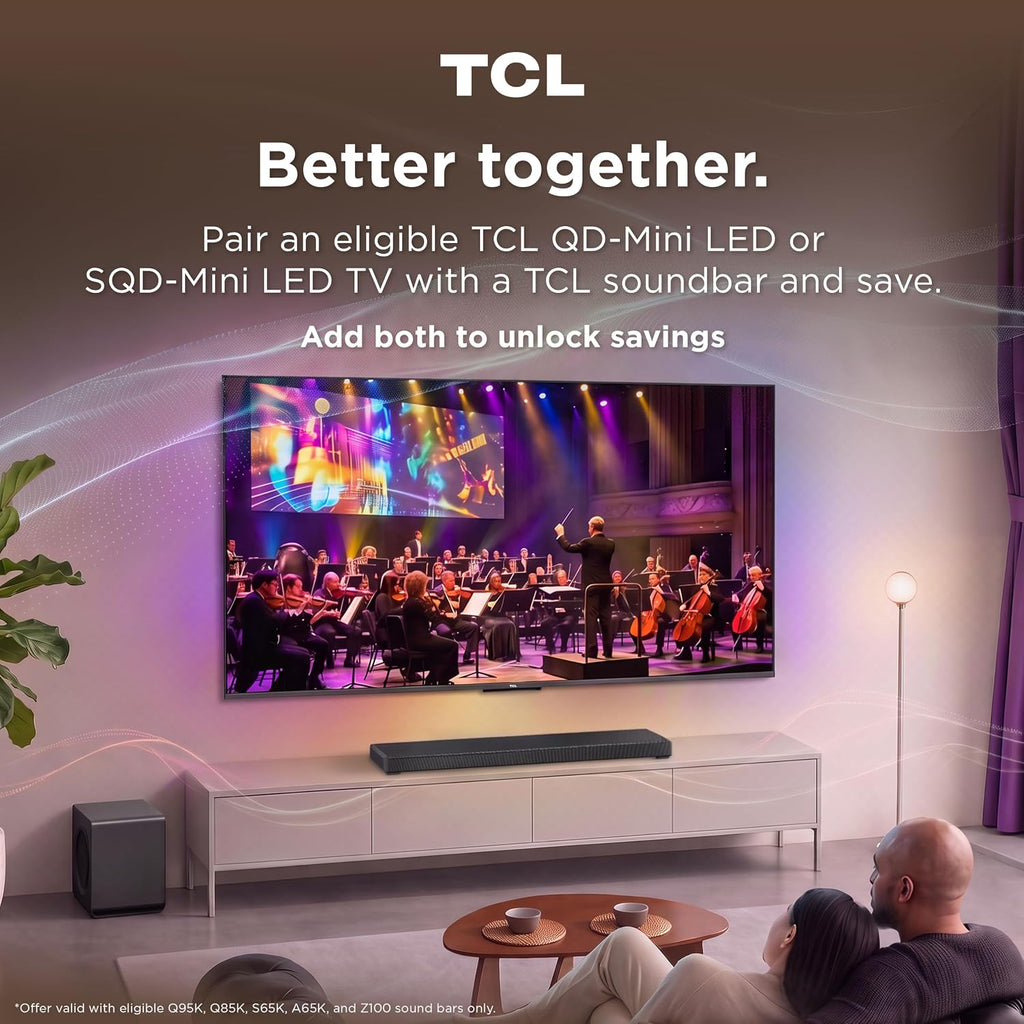 TCL 50 Inch QM6K Series QLED Mini LED 4K HDR Smart Google TV, 50QM6K