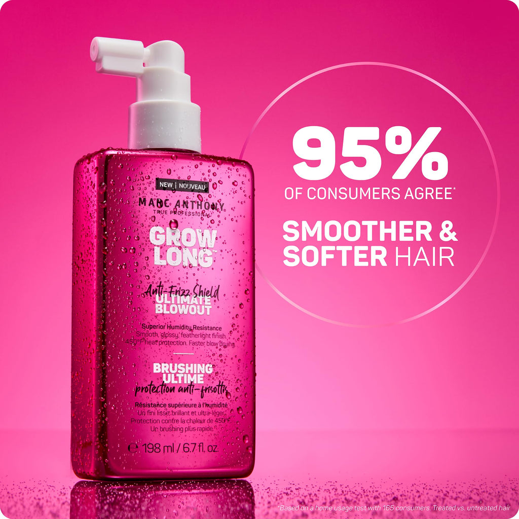 Marc Anthony Grow Long Ultimate Blowout, Anti-Frizz Heat Protection Spray