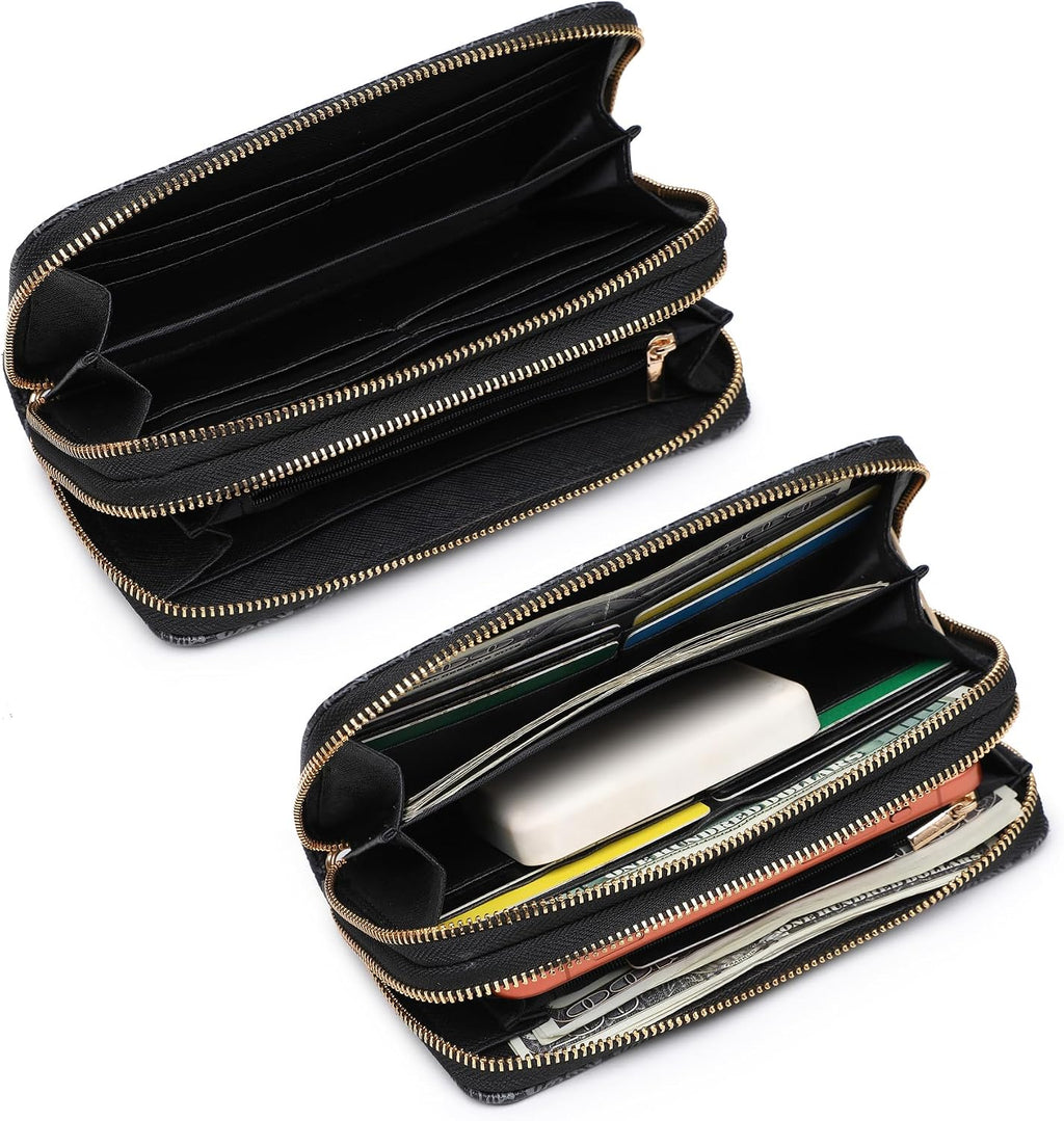 شنطة كتف كروس صغيرة عصرية للنساء من ام كيه بي كوليكشن، محفظة بسحاب لحمل بطاقات الائتمان مع حزام سلسلة