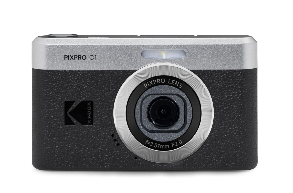 KODAK PIXPRO C1 13MP Compact Digital Camera, 26mm Fixed Lens, Brown