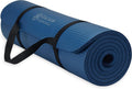Gaiam Thick Yoga Mat, Exercise & Fitness Mat with Easy-Cinch Carrying Strap
