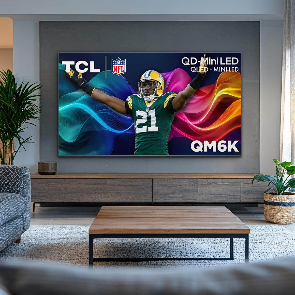 TCL 50 Inch QM6K Series QLED Mini LED 4K HDR Smart Google TV, 50QM6K