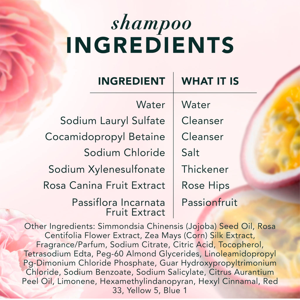 Herbal Essences Shampoo & Conditioner Set, Rose Hips - Smooth Collection, Paraben-Free, Color-Safe, Shiny Hair with Jojoba & Vitamin E, 29.2 Fl Oz Each, 2-Pack