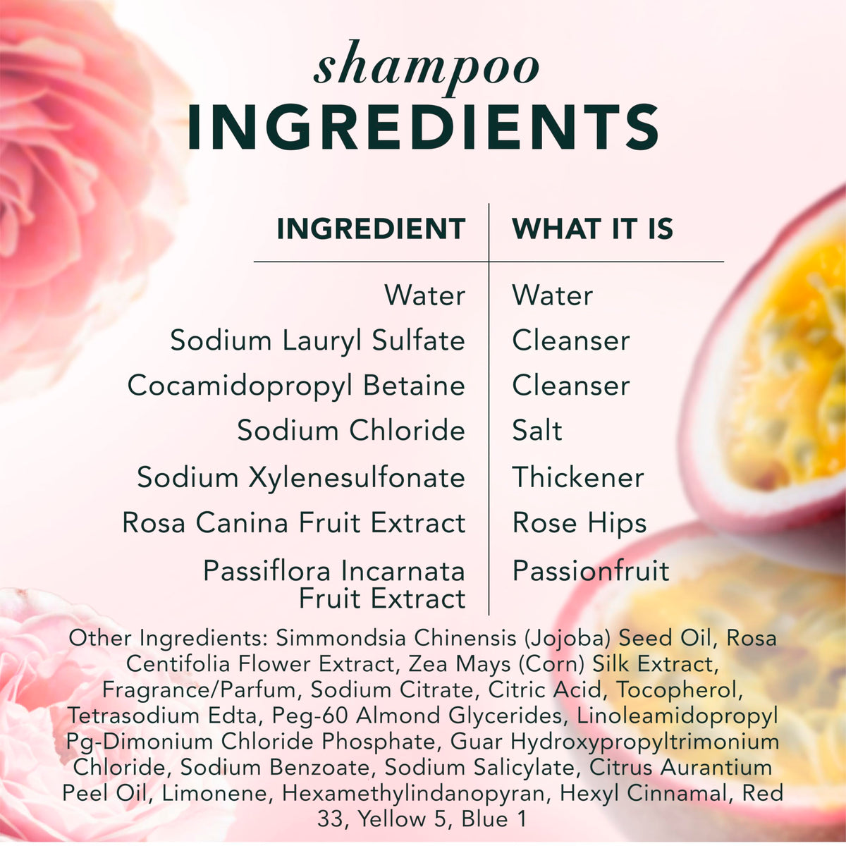 Herbal Essences Shampoo & Conditioner Set, Rose Hips - Smooth Collection, Paraben-Free, Color-Safe, Shiny Hair with Jojoba & Vitamin E, 29.2 Fl Oz Each, 2-Pack