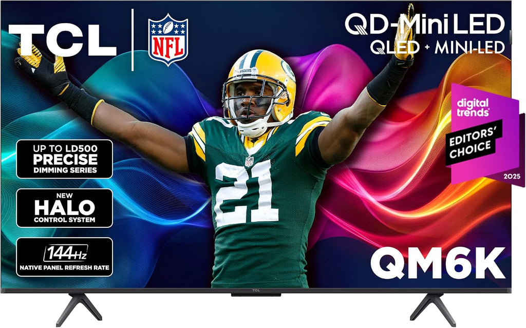 TCL 50 Inch QM6K Series QLED Mini LED 4K HDR Smart Google TV, 50QM6K