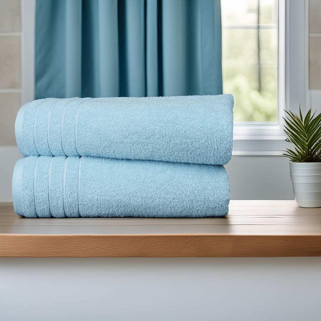 Tens Towels 8 Piece Towel Set, 2 XL Bath, 2 Hand, 4 Washcloth, Black