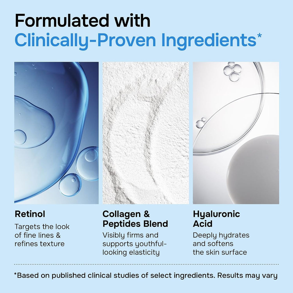 SimplyVital Face Moisturizer Retinol Collagen Hyaluronic Acid Cream 1.7 oz