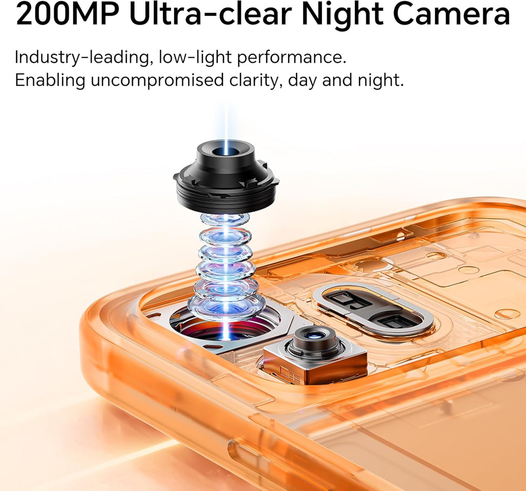 HONOR 600 Dual-SIM 256GB ROM + 8GB RAM (GSM Only | No CDMA) Factory Unlocked 5G Smartphone (Orange) - International Version