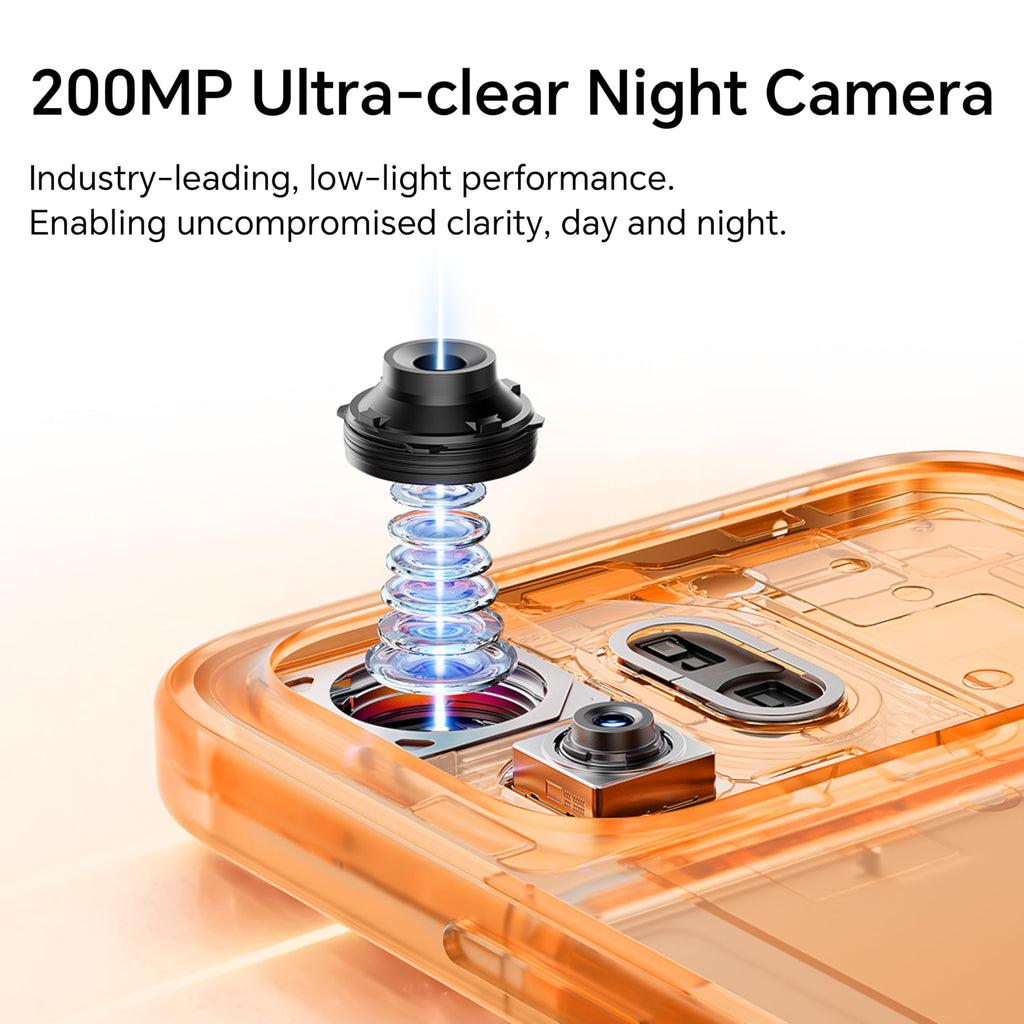 HONOR 600 Dual-SIM 256GB ROM + 8GB RAM (GSM Only | No CDMA) Factory Unlocked 5G Smartphone (Orange) - International Version