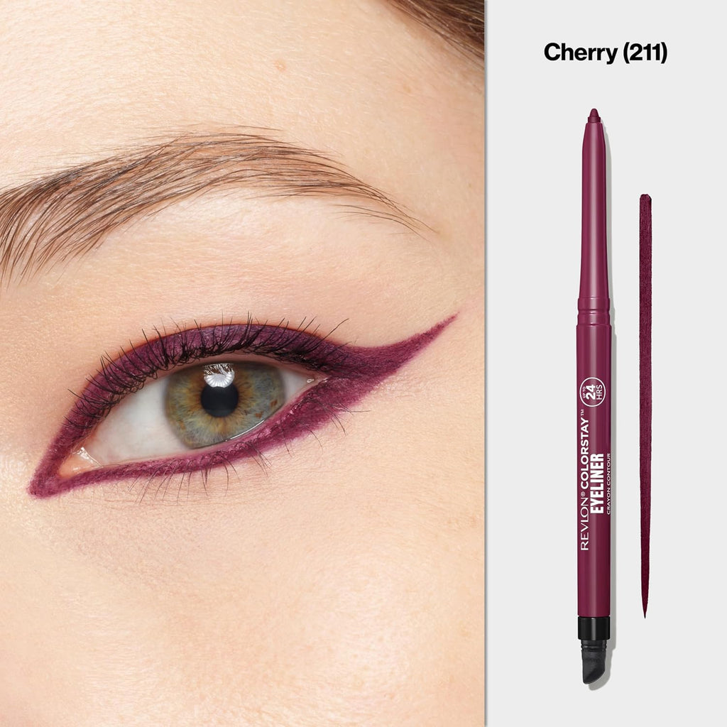 Revlon ColorStay Pencil Waterproof Eyeliner, 201 Black, 2 pack