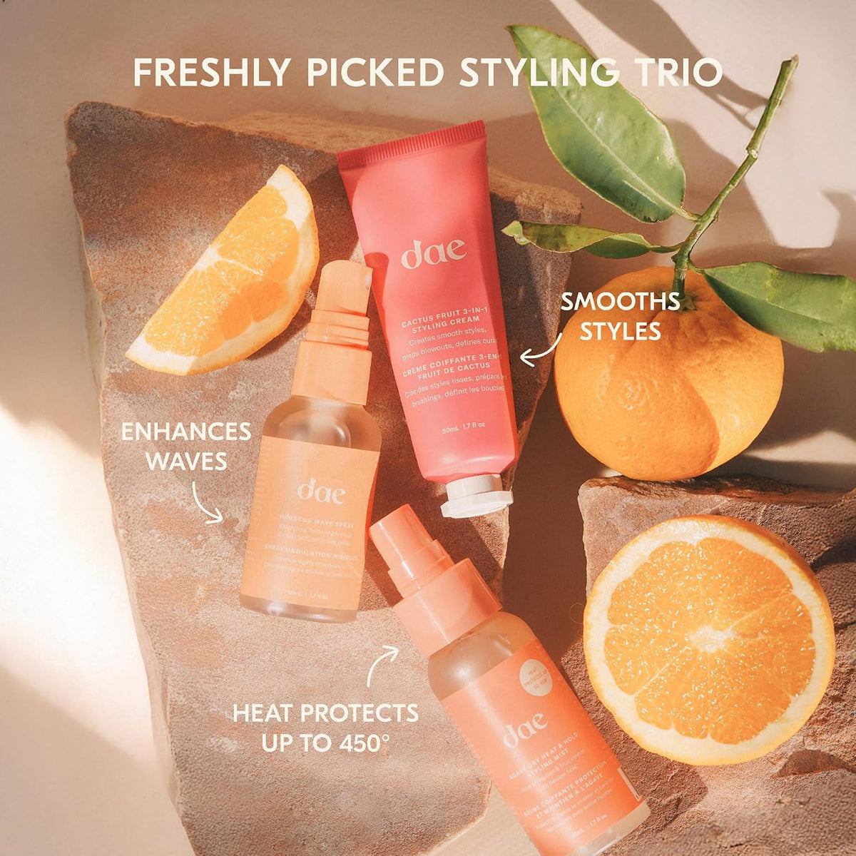 DAE Cactus Fruit 3-in1 Styling Cream & Taming Wand - Tames Flyaways
