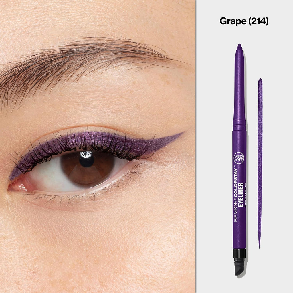 Revlon ColorStay Pencil Waterproof Eyeliner, 201 Black, 2 pack
