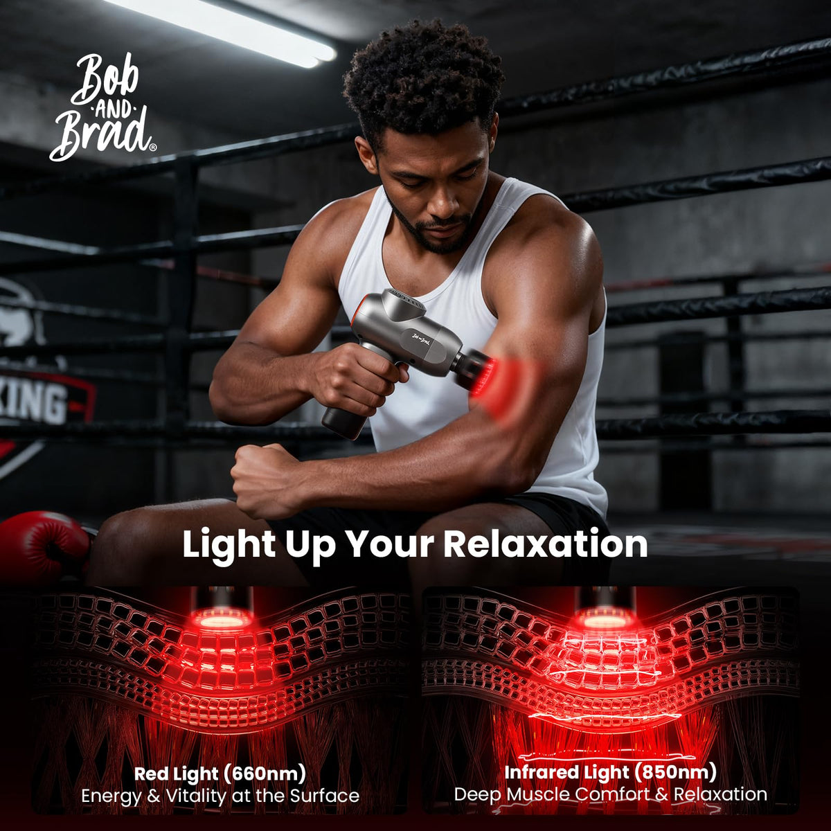 BOB AND BRAD C2 Pro Massage Gun with Heat and Cold Therapy, FSA Eligible & HSA Approved, PT-Developed Deep Tissue Back Massager for Athletes, Men & Women — Birthday & Holiday Gifts