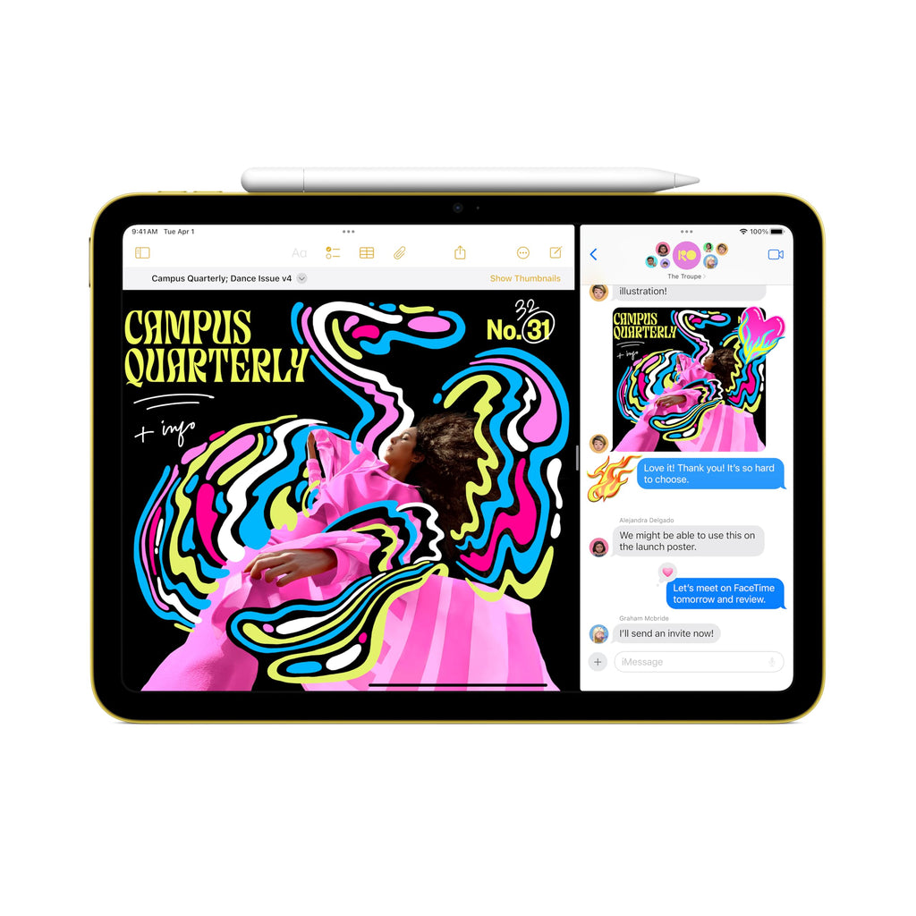 Apple iPad 11-inch: A16 chip, 11-inch Model, Liquid Retina Display, 256GB, Wi-Fi 6, 12MP Front/12MP Back Camera, Touch ID, All-Day Battery Life — Pink