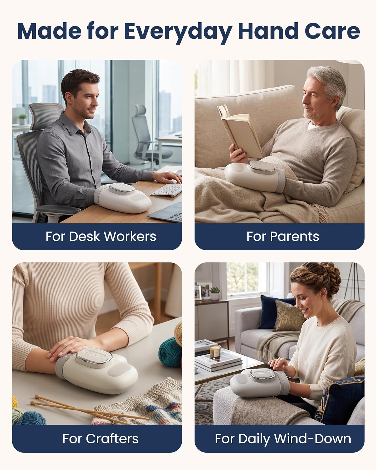 COMFIER Hand Massager with Heat and Compression for Arthritis Carpal Tunnel