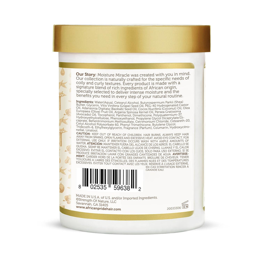 African Pride Moisture Miracle Leave-In Cream, 18 Oz