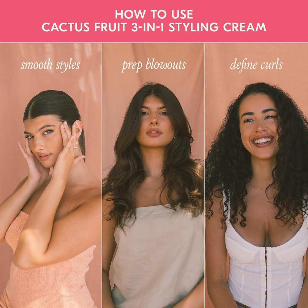 DAE Cactus Fruit 3-in1 Styling Cream & Taming Wand - Tames Flyaways