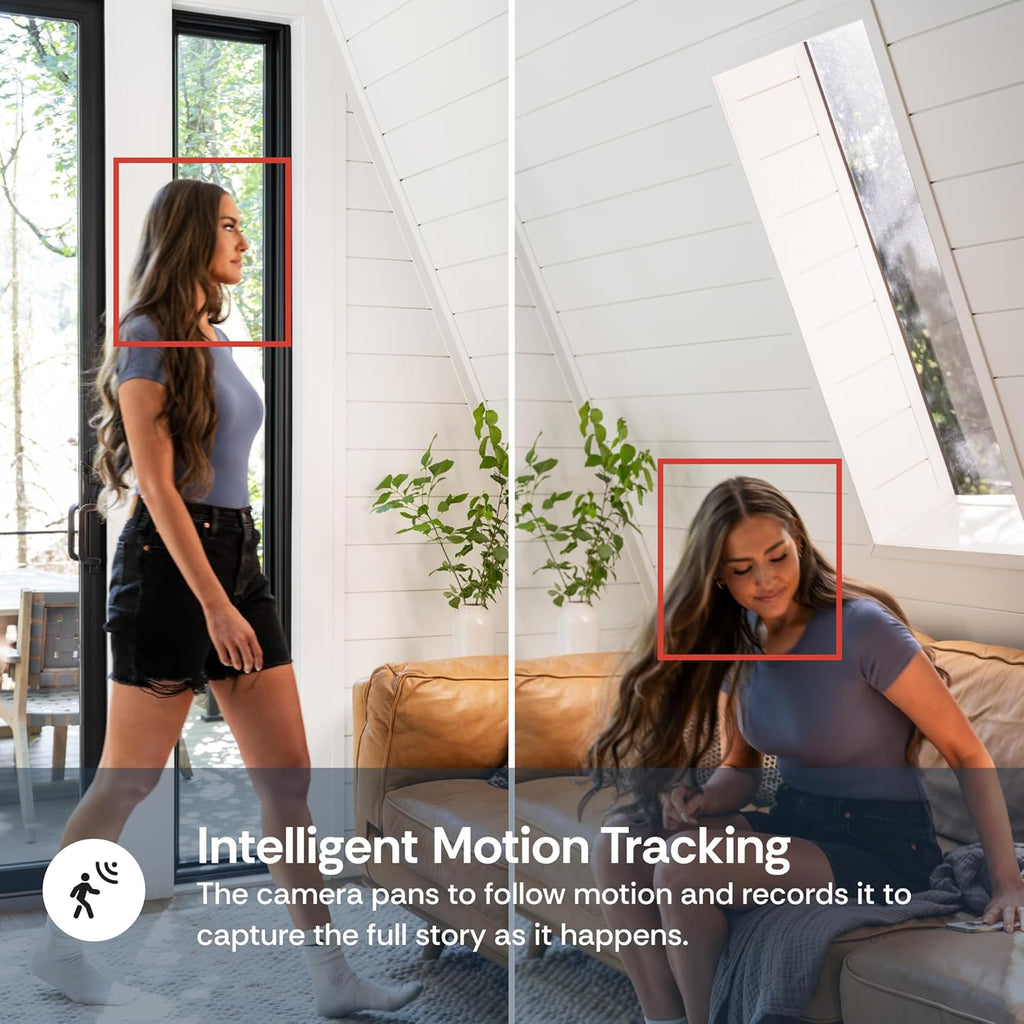 Luna 2K Indoor Camera for Home Security, Dual-Band WiFi 360° Pan-Tilt