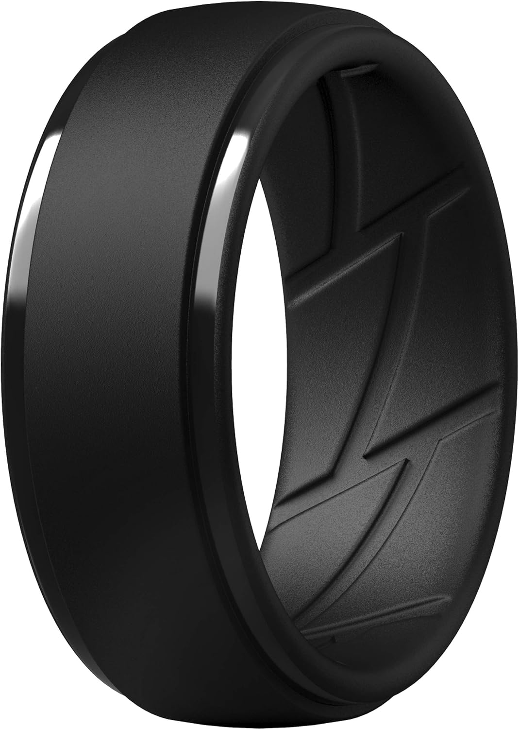 ThunderFit Men's Silicone Rings, Breathable Rubber Bands, 10mm Wide